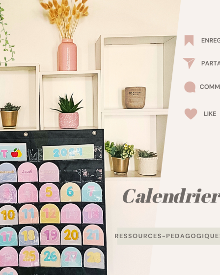 calendrier mural pour ta classe
