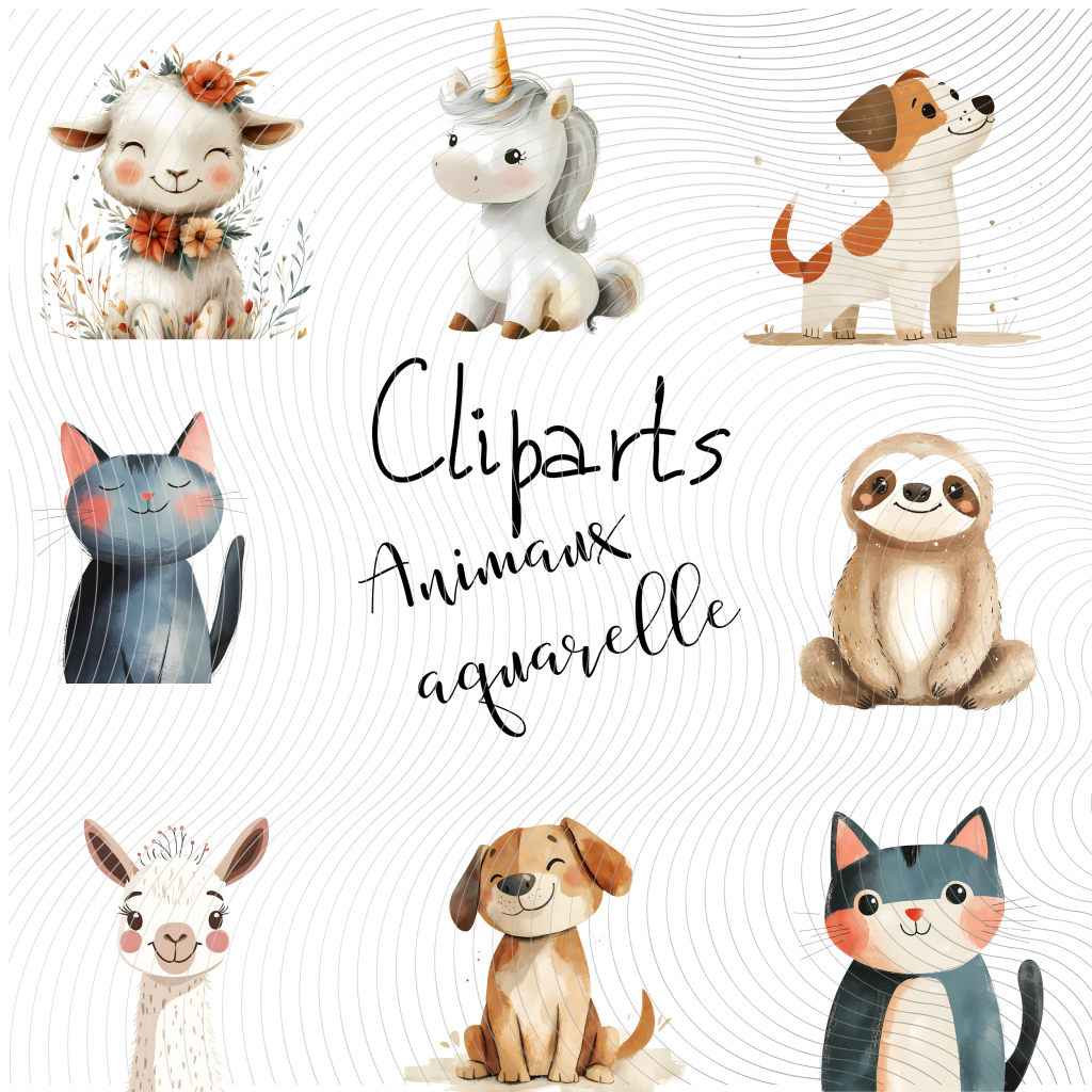 cliparts aquarelle