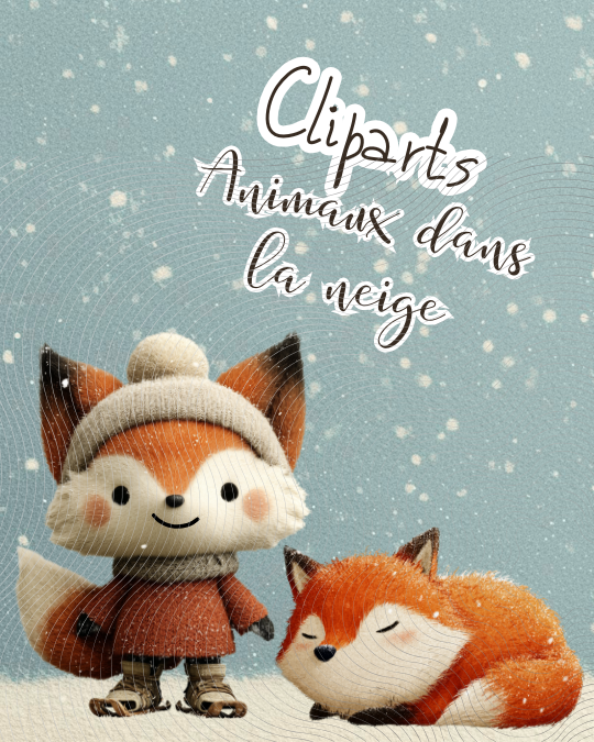 cliparts animaux hiver