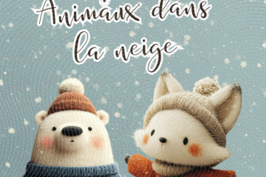 cliparts animaux dans la neige