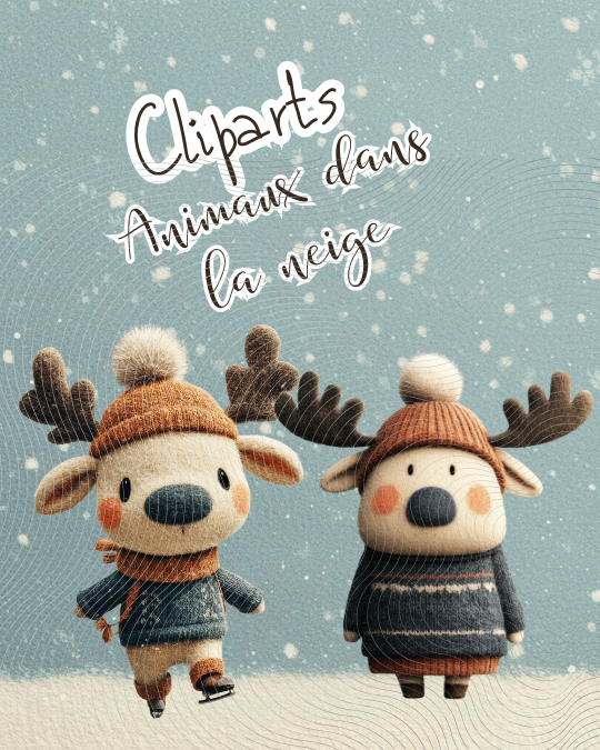 cliparts animaux hiver