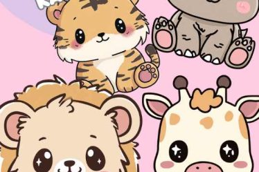 cliparts kawaii animaux PNG